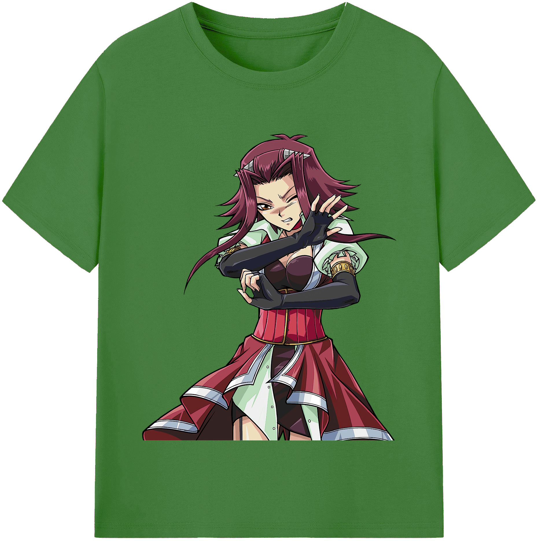 （画像用） 遊☆戯☆王 Yu-Gi-Oh! レディースカジュアルプリントTシャツ（綿100％）